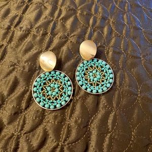 Cute turquoise handmade earrings